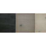 Kaum wahrnehmbar / 2018 / Harz, Pigmente, dreiteilig, / 60 x 195 cm